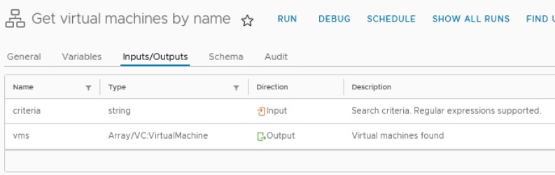 vcf automation execute workflow from action - action perspective