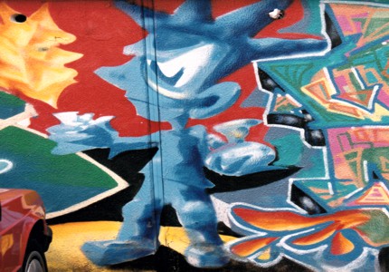 graffiti with a person