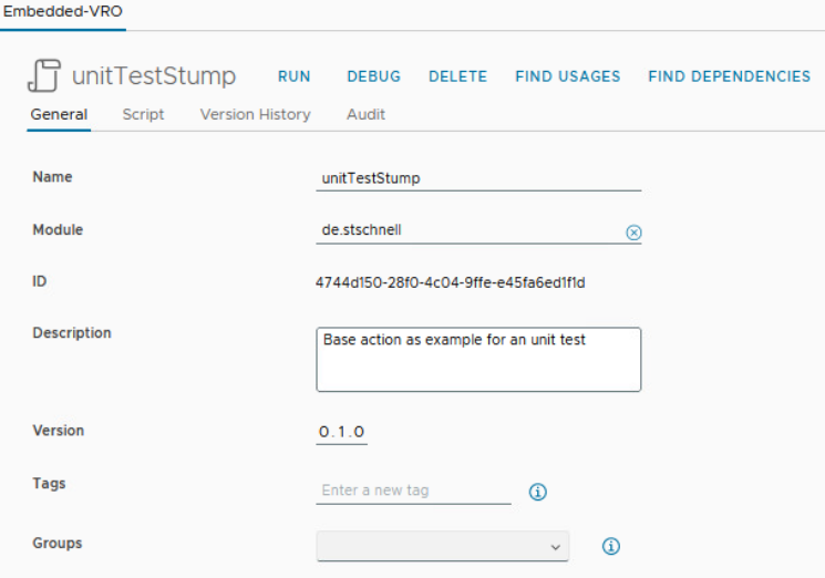 vcf automation action creation