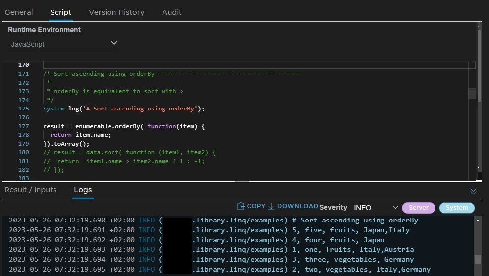 vcf automation action code