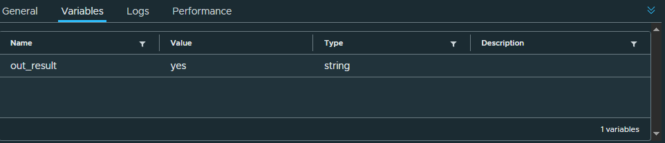 vcf automation input form result of input yes no cancel