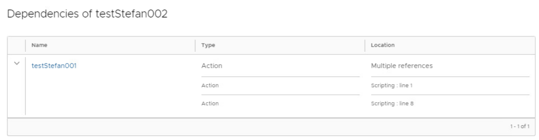 vcf automation example dependency list